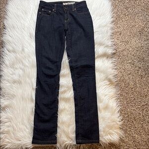 DKNY Jeans, Straight Dark Blue Jeans, Size 2R